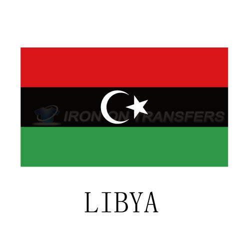Libya flag Iron-on Stickers (Heat Transfers)NO.1914